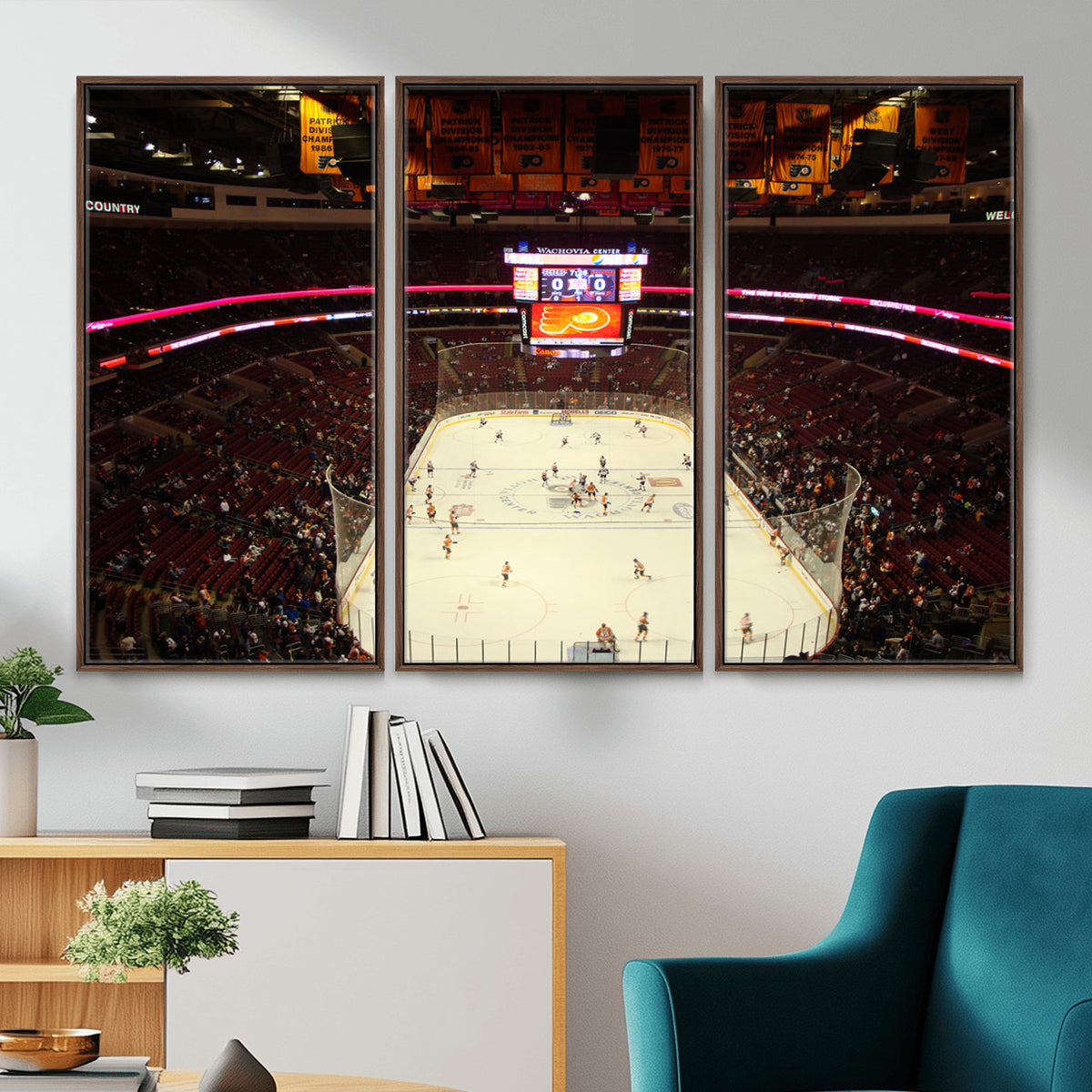 98213-MGV-CV-36X24 - Wachovia Center Prior to Flyers Game Ice Hockey Stadium
