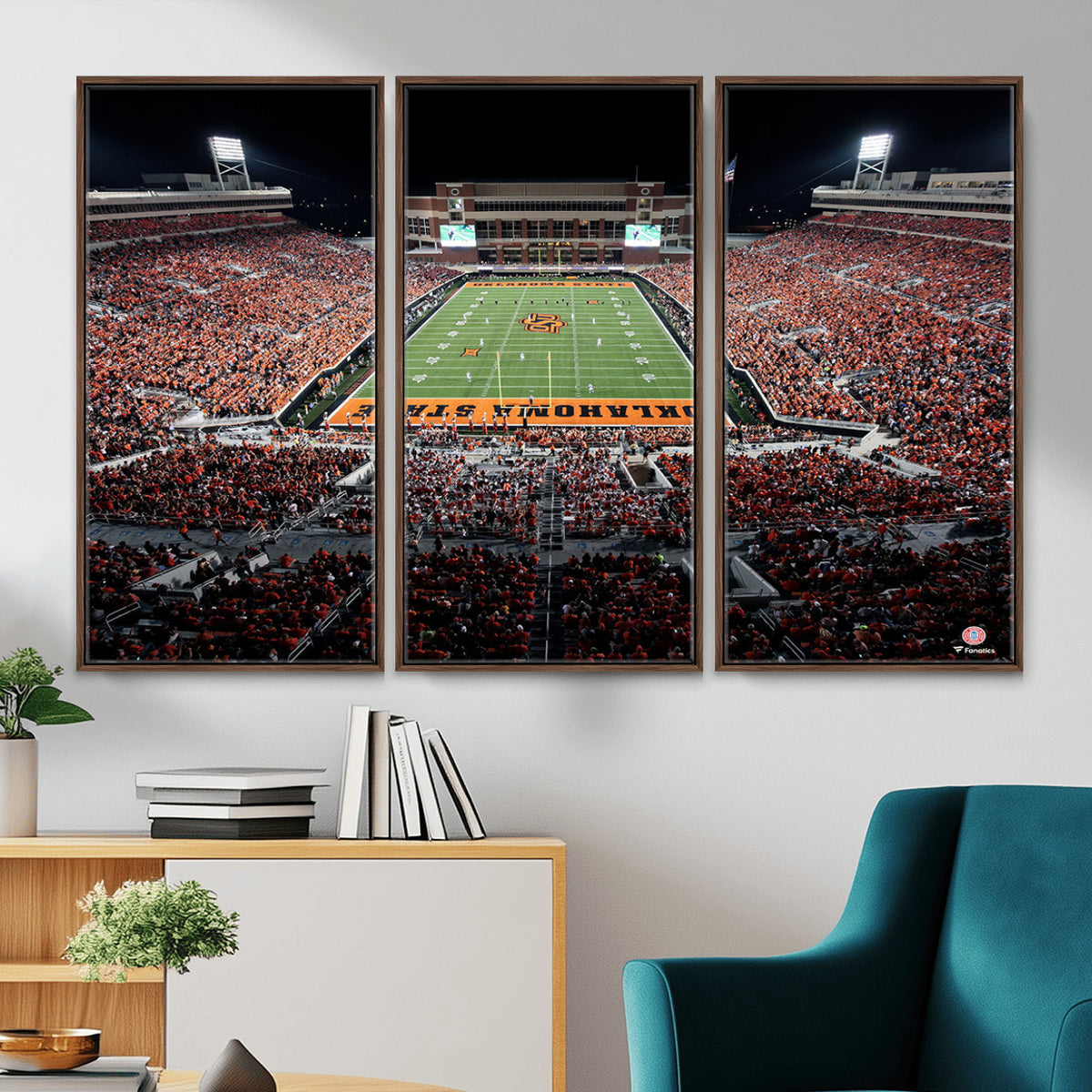 81675-MGV-CV-36X24 - Oklahoma State Cowboys Canvas Print, Football Team Print