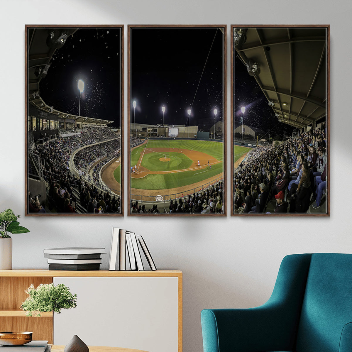10262-MGV-CV-36X24 - Olsen Field at Blue Bell Park - Texas A&M Aggies Baseball Stadium Wall Art Canvas Print