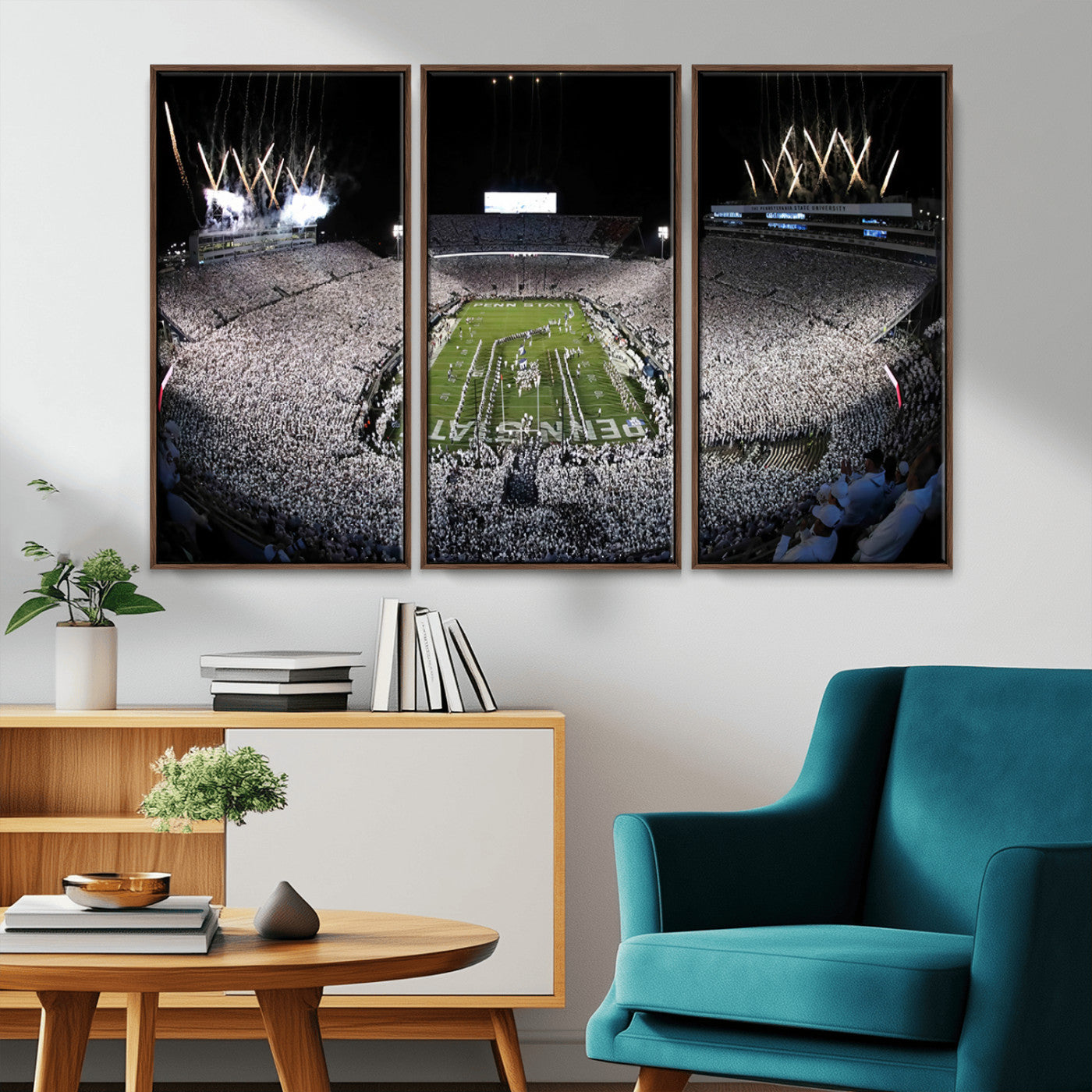 84537-MGV-CV-36X24-Penn State Beaver Stadium Canvas Wall Art - Nittany Lions Football Print