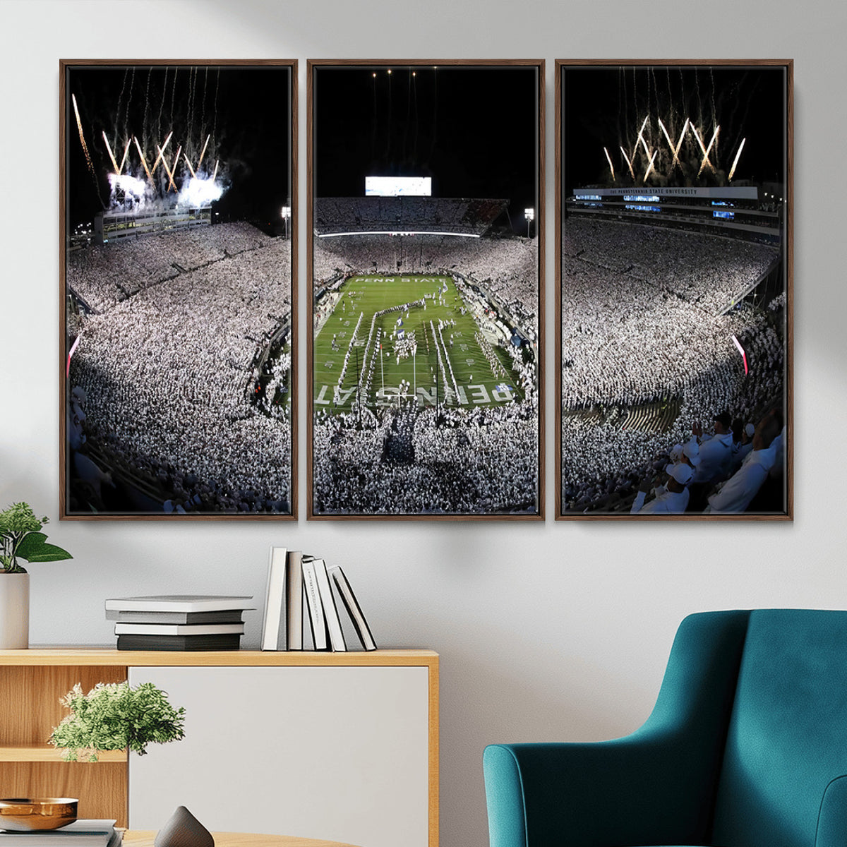 84537-MGV-CV-36X24 - Penn State Beaver Stadium Canvas Wall Art - Nittany Lions Football Print