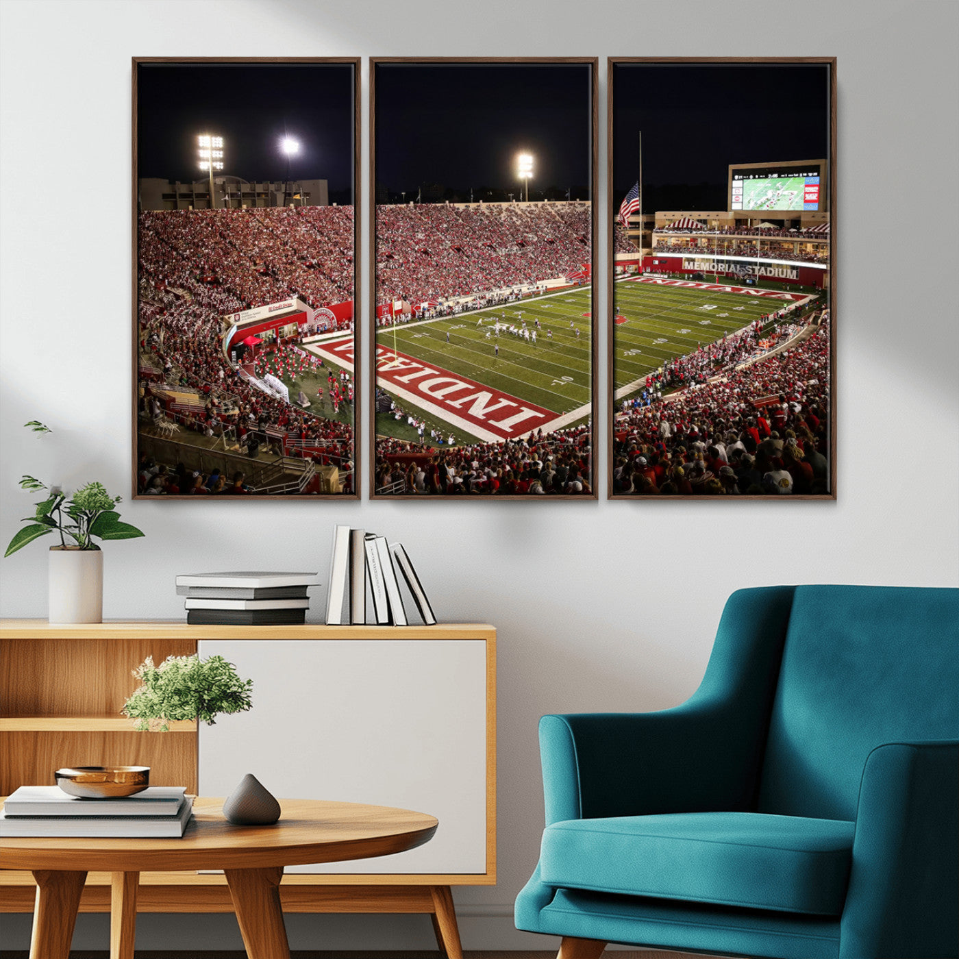 MGV-FC-48X32-3P - Indiana University Hoosiers Football Team Print Canvas