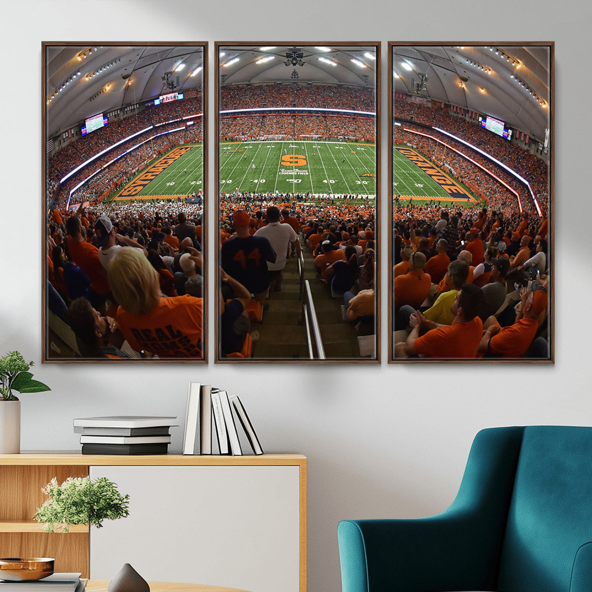 43291-MGV-CV-36X24 - Syracuse University Orange Football Canvas Print, Football Team Print - Syracuse JMA Wireless Dome