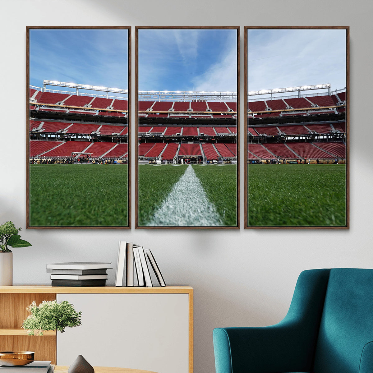 83238-PAN-FL-20X10 - University of Tulsa Golden Hurricane Football Team Print - Tulsa H.A. Chapman Stadium Wall Art