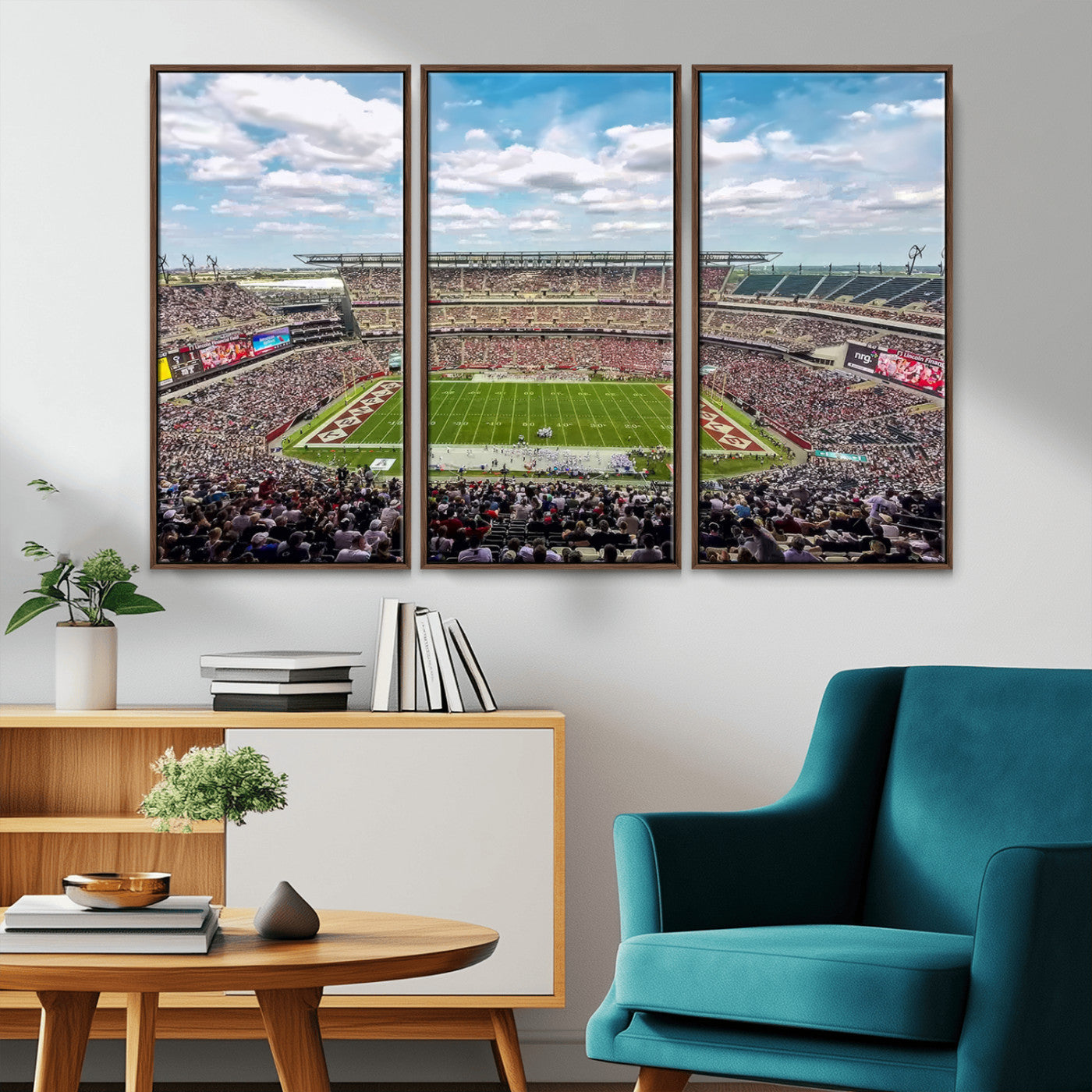 MGV-FC-48X32-3P - The Temple University Owls Athletics Team Print - Philadelphia Lincoln Financial Field Stadium Wall