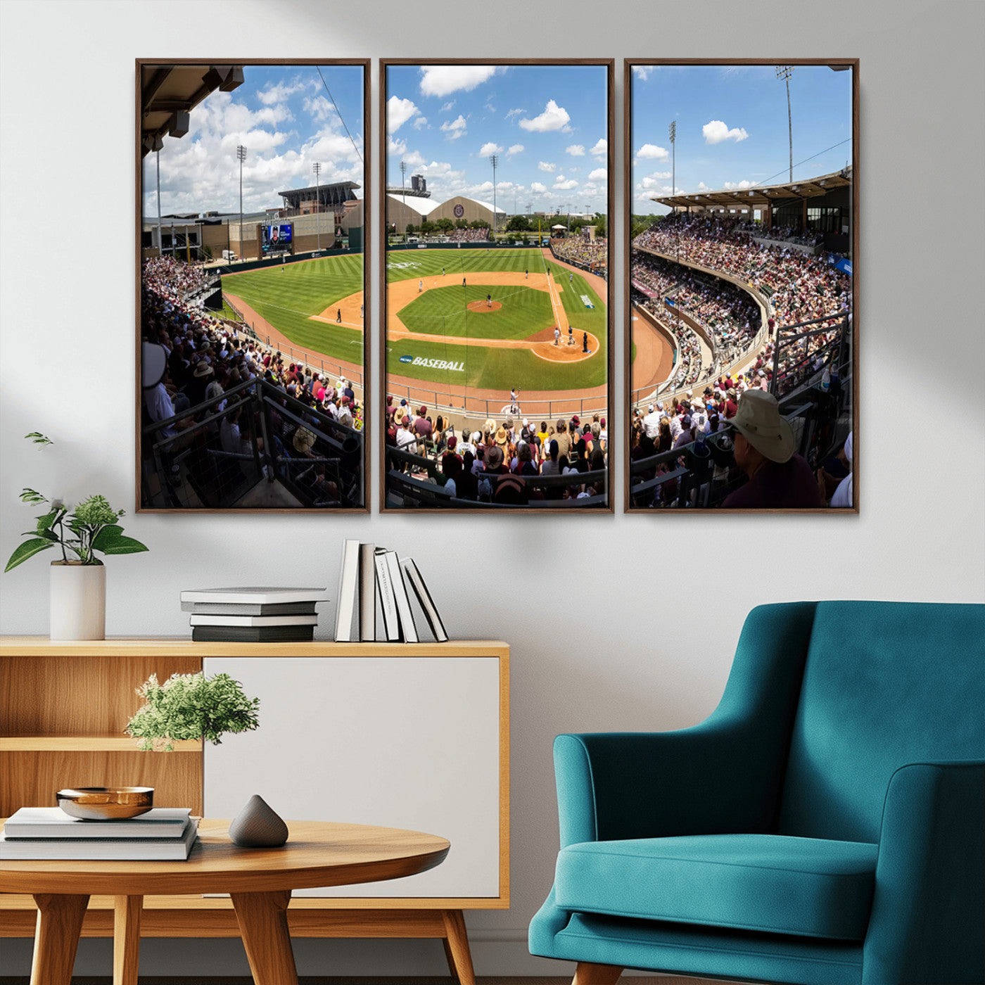 MGV-FC-48X32-3P - The Texas A&M University Aggies Athletics Team Print - College Station Kyle Field Wall Art Canvas