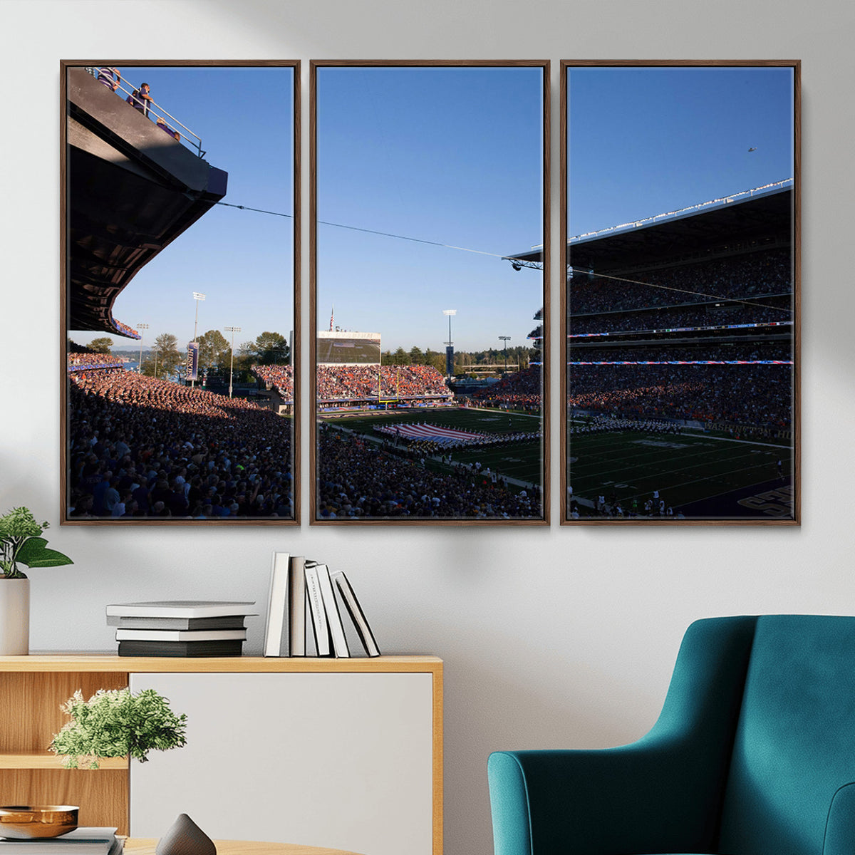 55028-MGV-CV-36X24 - The University of Washington Huskies Football Team Print