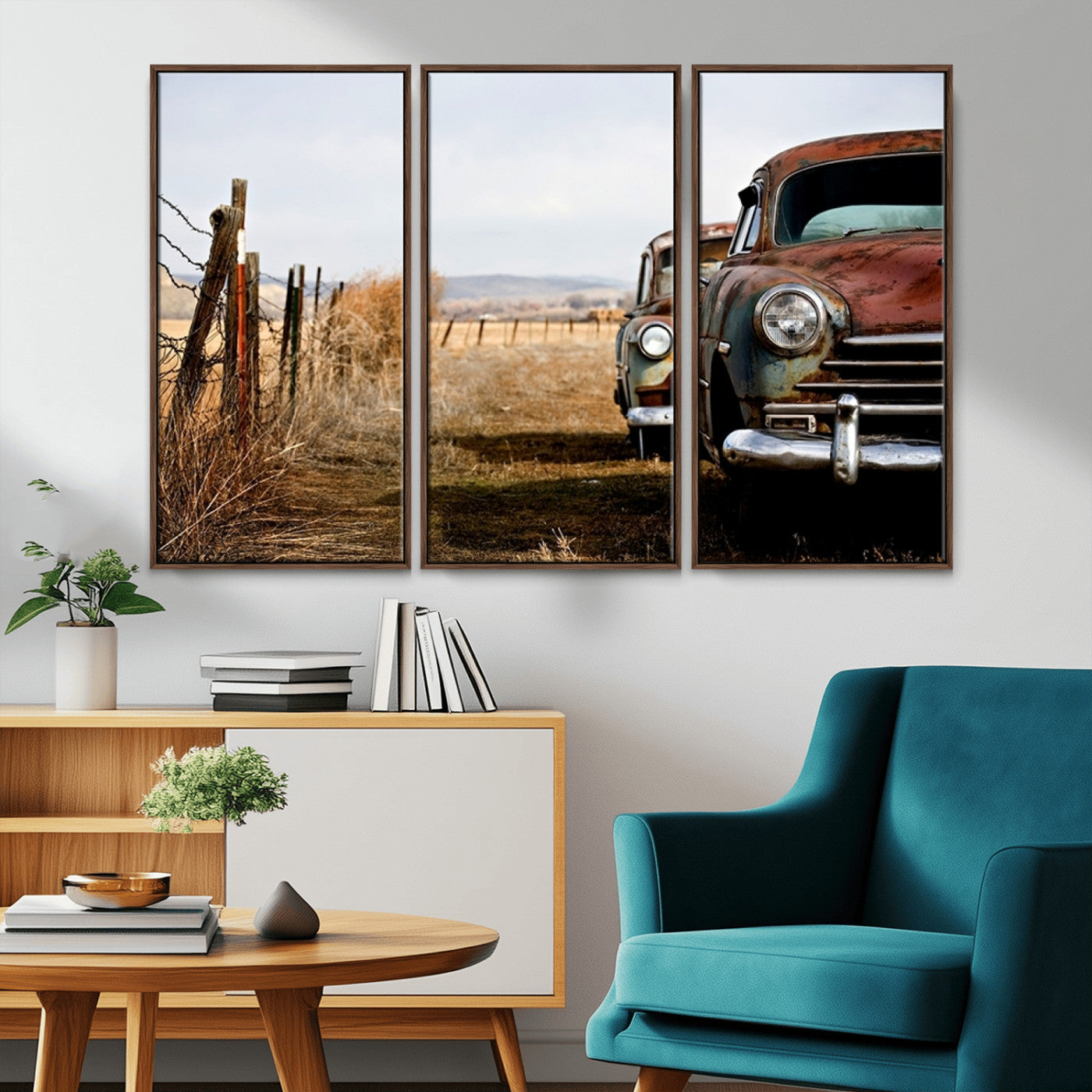 -Classic Cars Vintage Wall Art Canvas Print