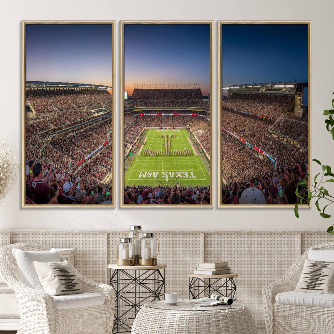 Kyle Field wall art print, framed and ready-to-hang.