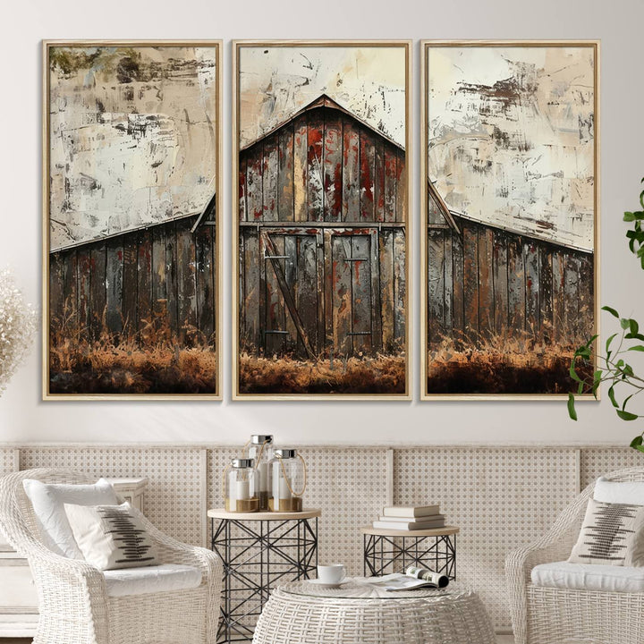 Rustic Barn Wall Art enhances your space with farmhouse-style decor.