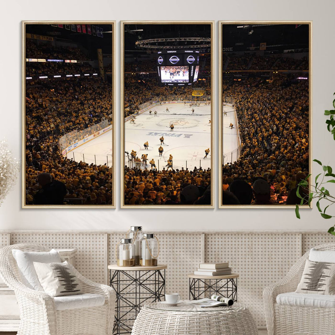 Nashville Predators Wall Art Canvas Print.