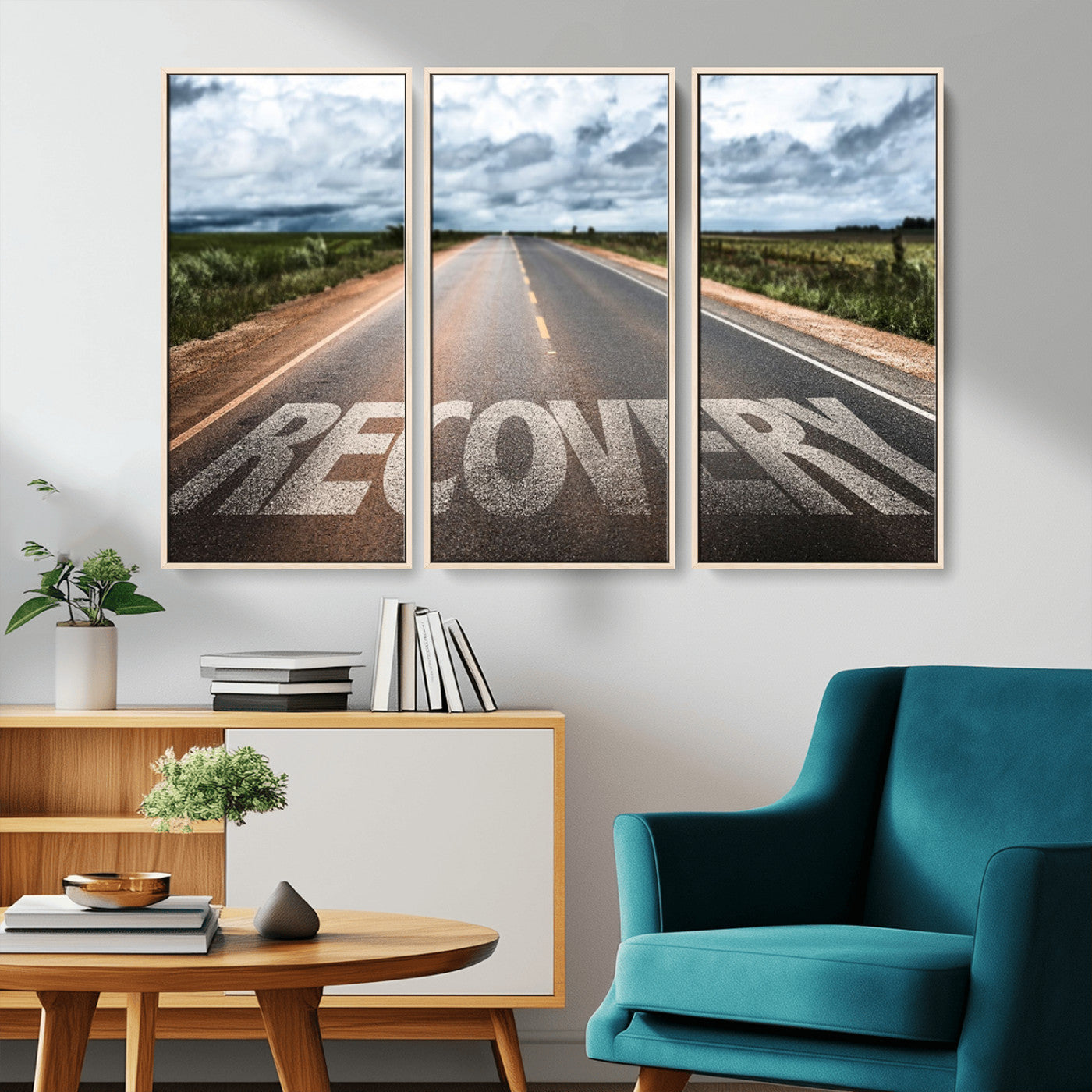 MGV-FC-48X32-3P - Recovery Road Wall Art Canvas Print