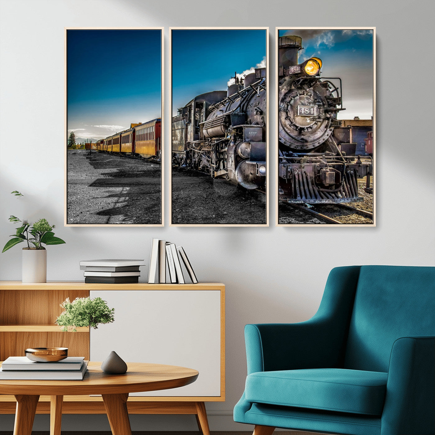 MGV-FC-48X32-3P - Train Wall Art Canvas Print