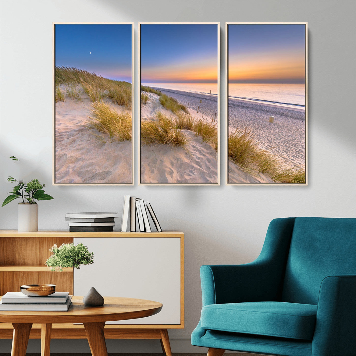 -Sunrise On The Beach Wall Art Canvas Print