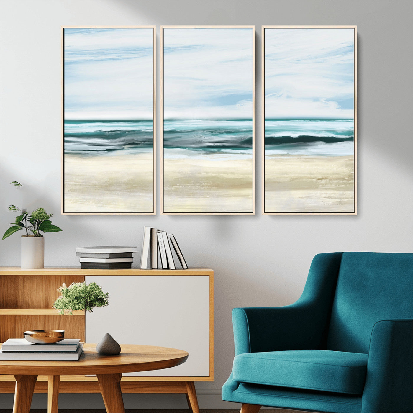 -Ocean Abstract Wall Art Canvas Print
