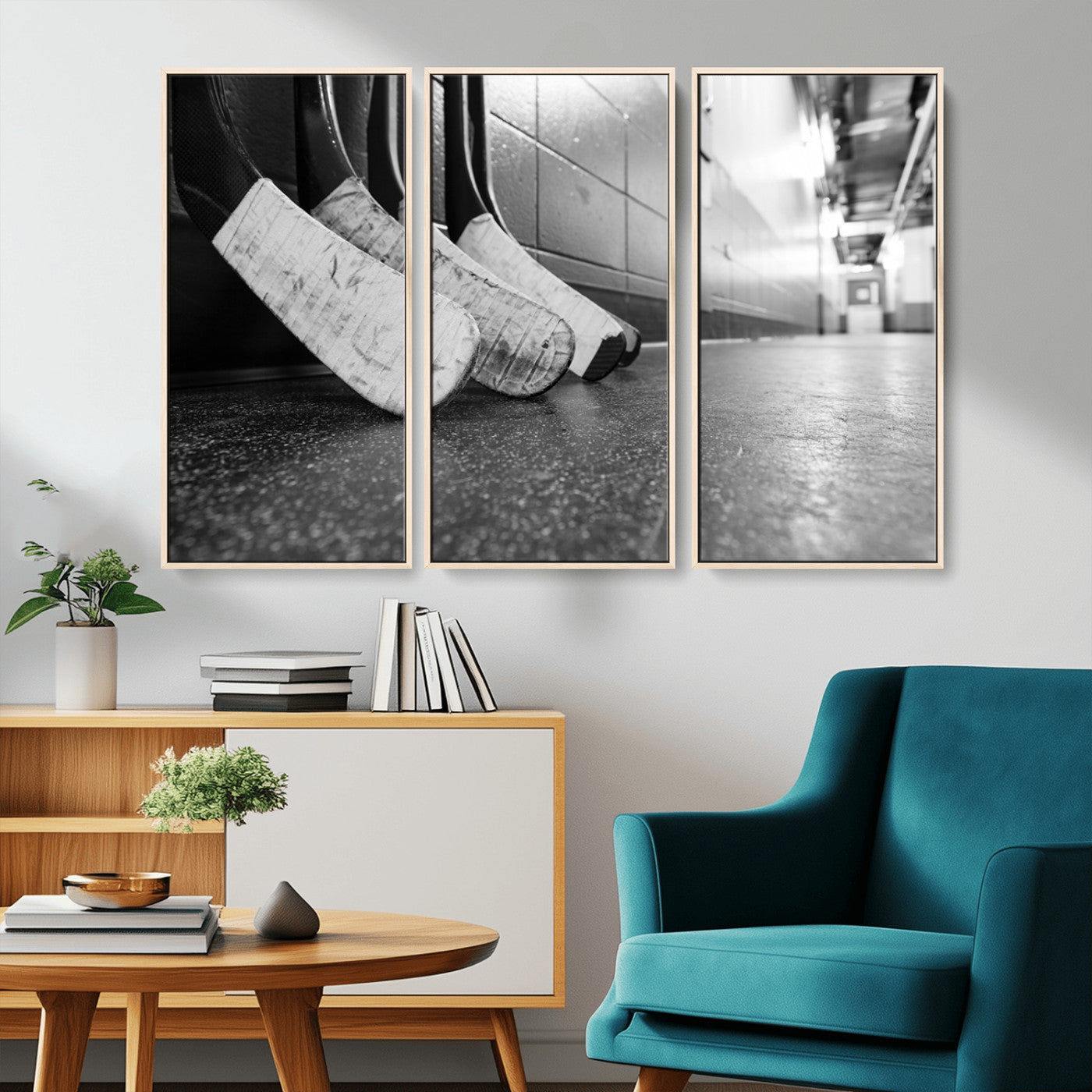 MGV-FC-48X32-3P - Ice Hockey Wall Art Canvas Print