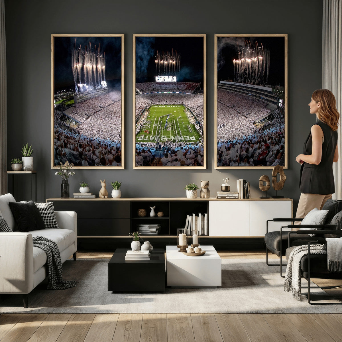 11391-MGV-CV-36X24 - Penn State Football Wall Art Canvas Print