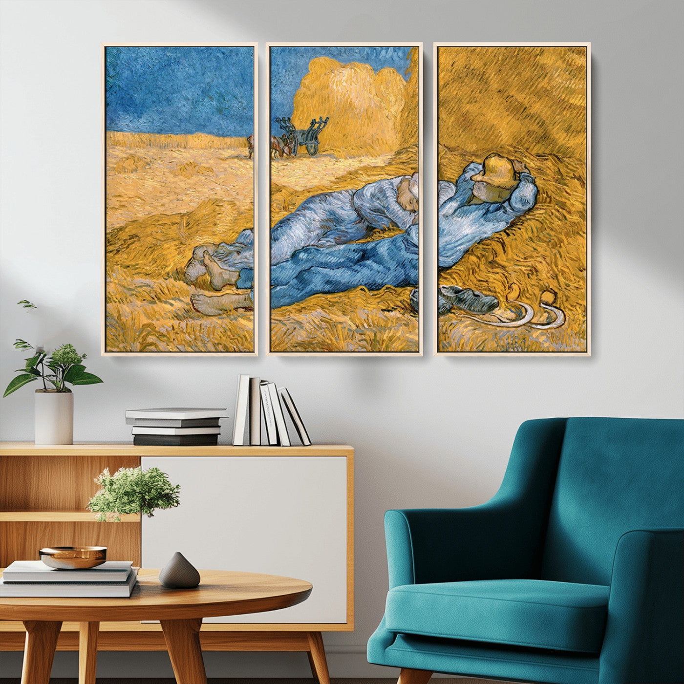 MGV-FC-48X32-3P - Master Artist Vincent Van Gogh Nature Wilderness Illustrs Fine Art Canvas Print