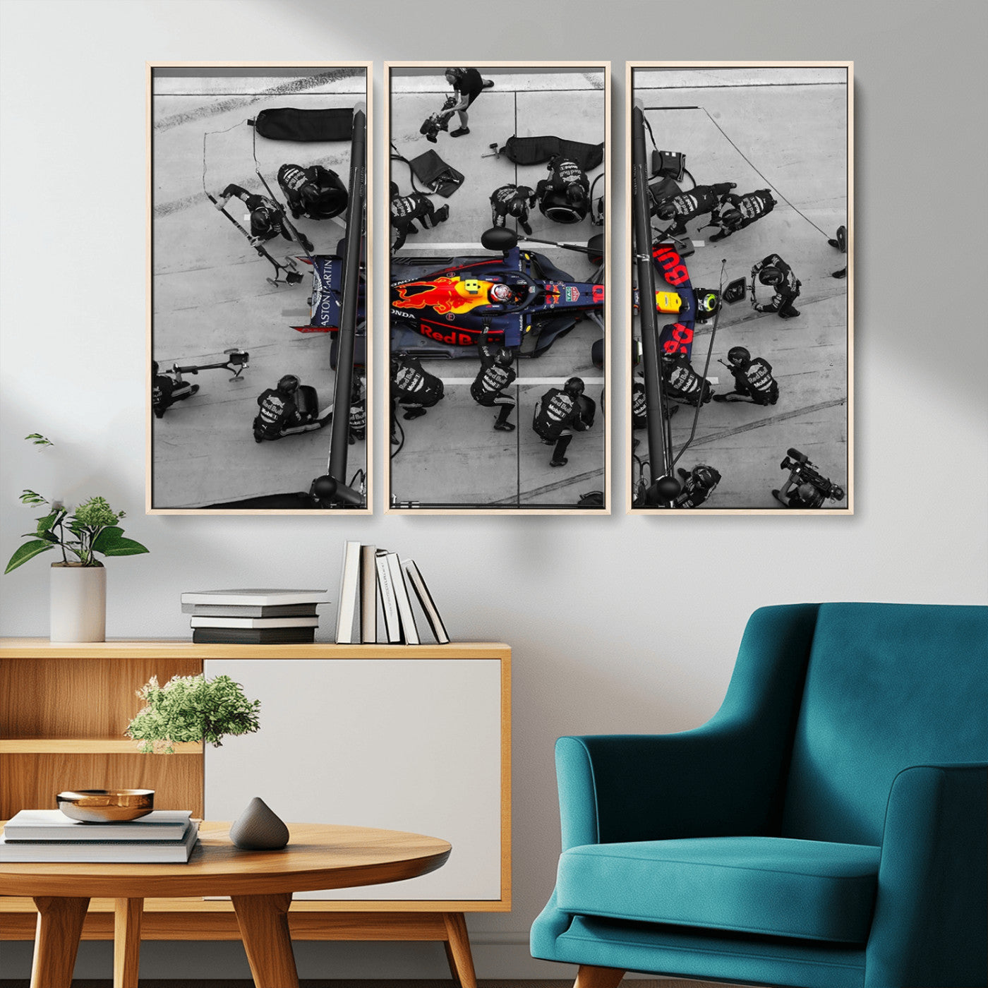 MGV-FC-48X32-3P - RedBull Formula 1 Canvas Wall Art Print