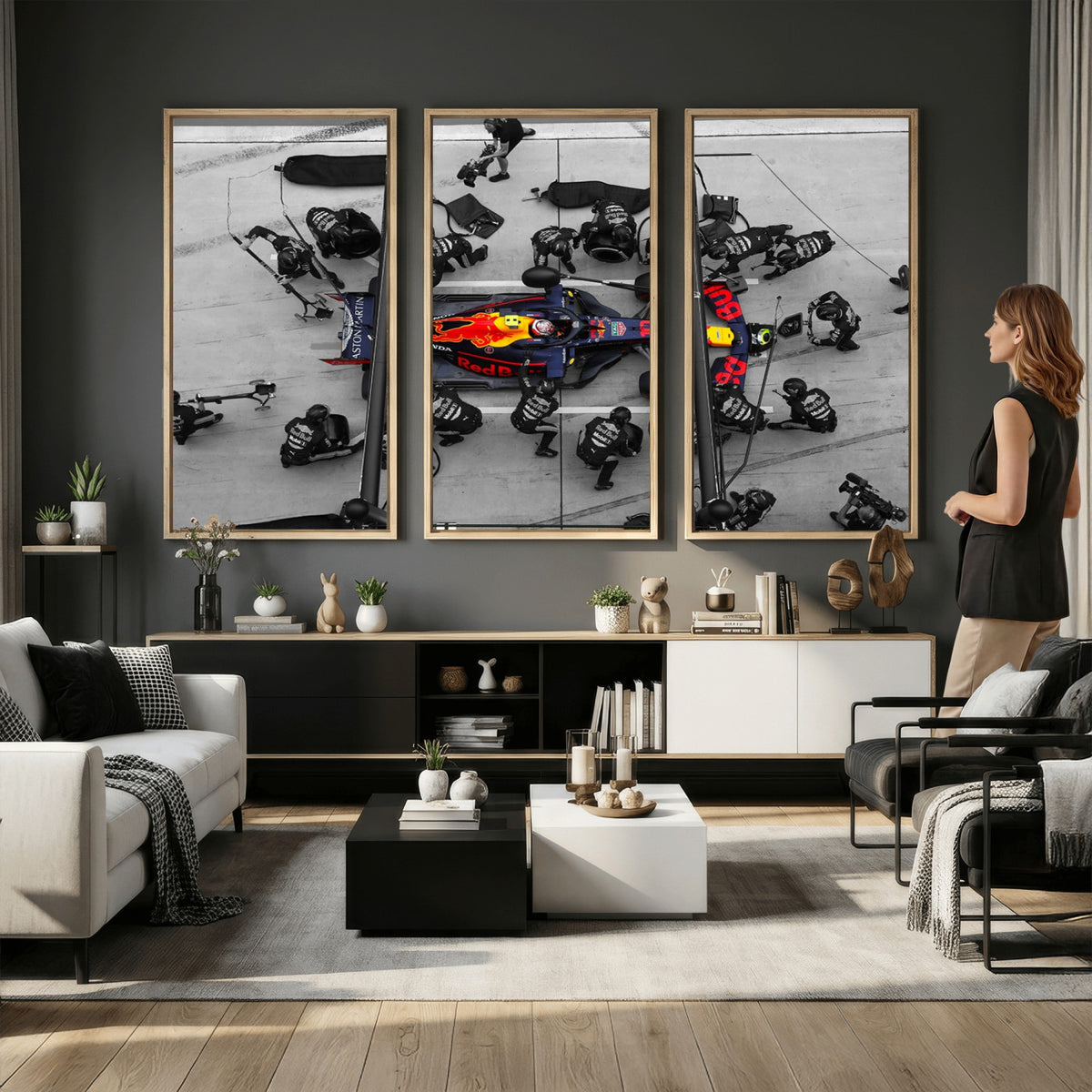 RedBull-MGV-CV-36X24 - Red Bull Formula 1 Canvas Wall Art Print