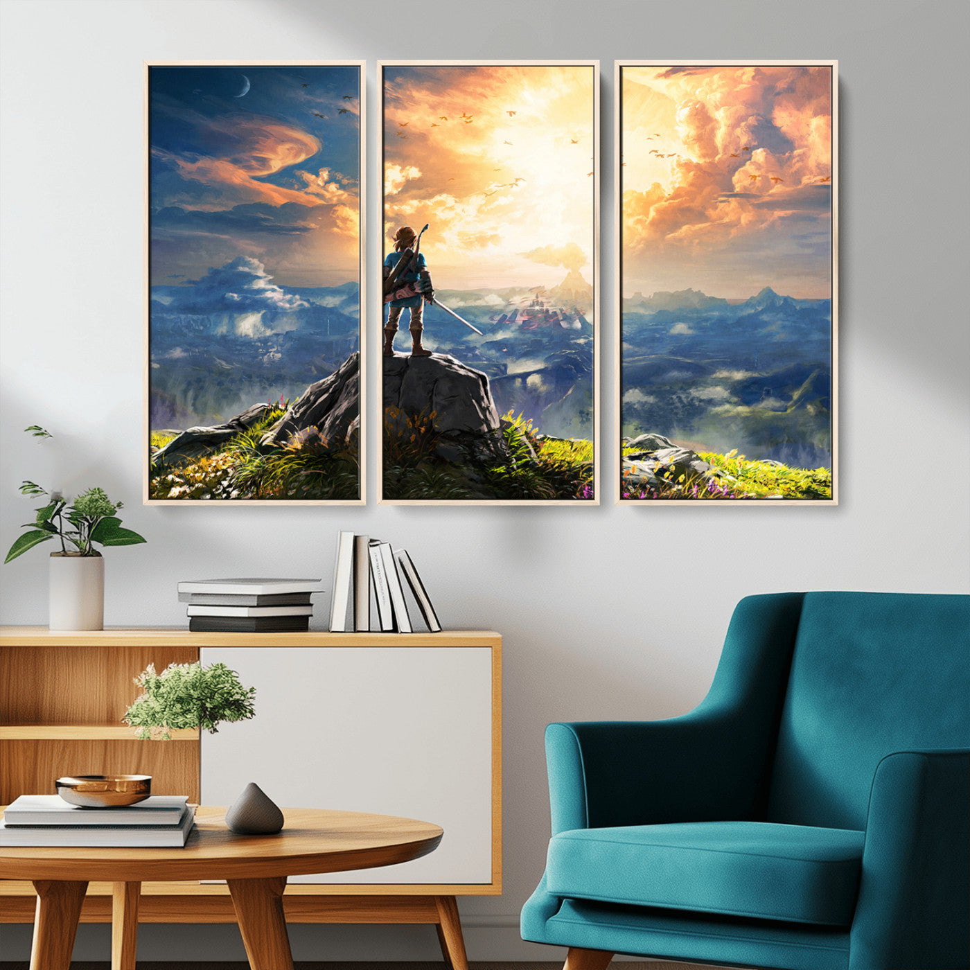 MGV-FC-48X32-3P - Legend of Zelda Breath of the Wild Game Wall Art Canvas, Legend of Zelda Canvas Print