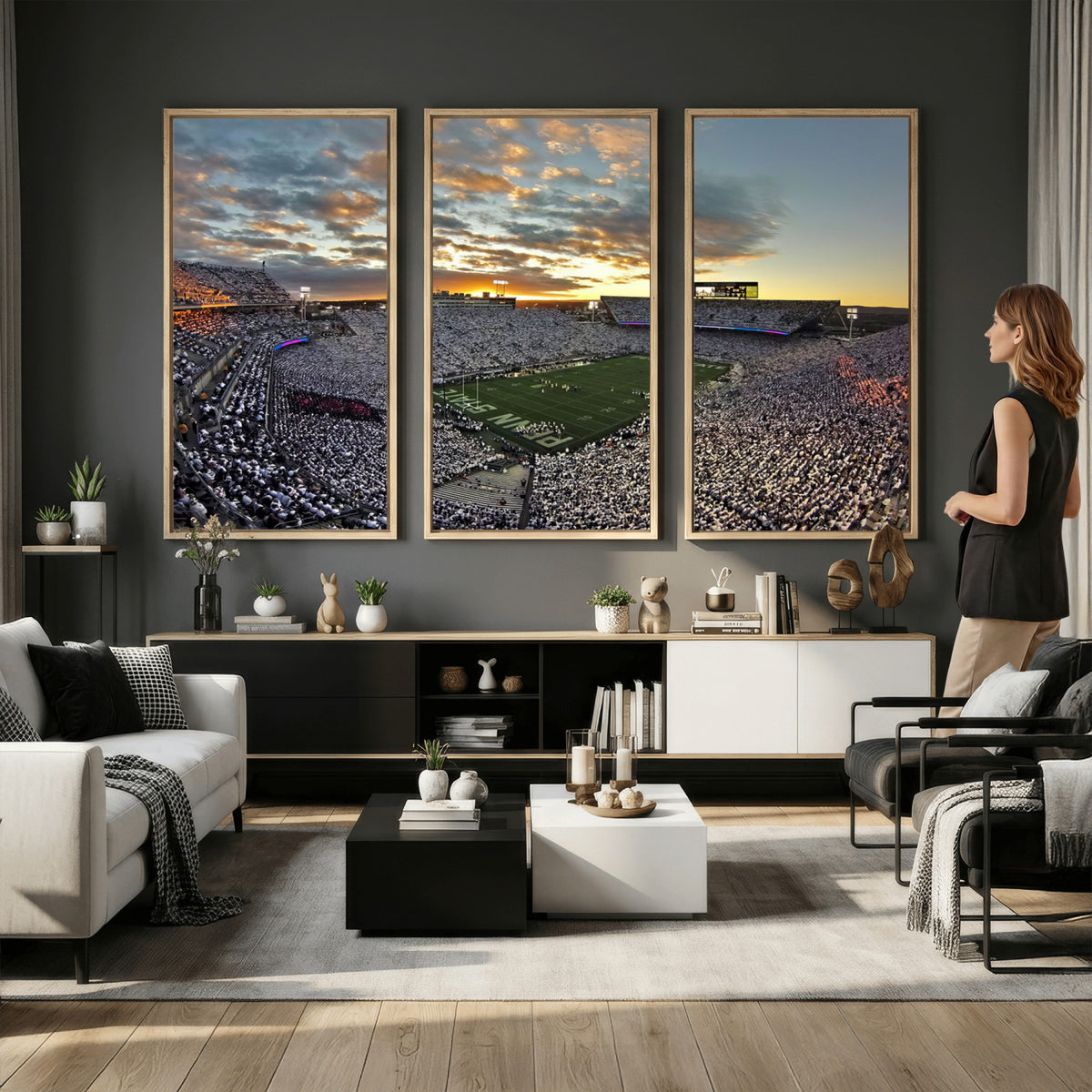 38807-MGV-CV-36X24 - Beaver Stadium Wall Art, Penn State Stadium Wall Art | Penn State Nittany Lions Football