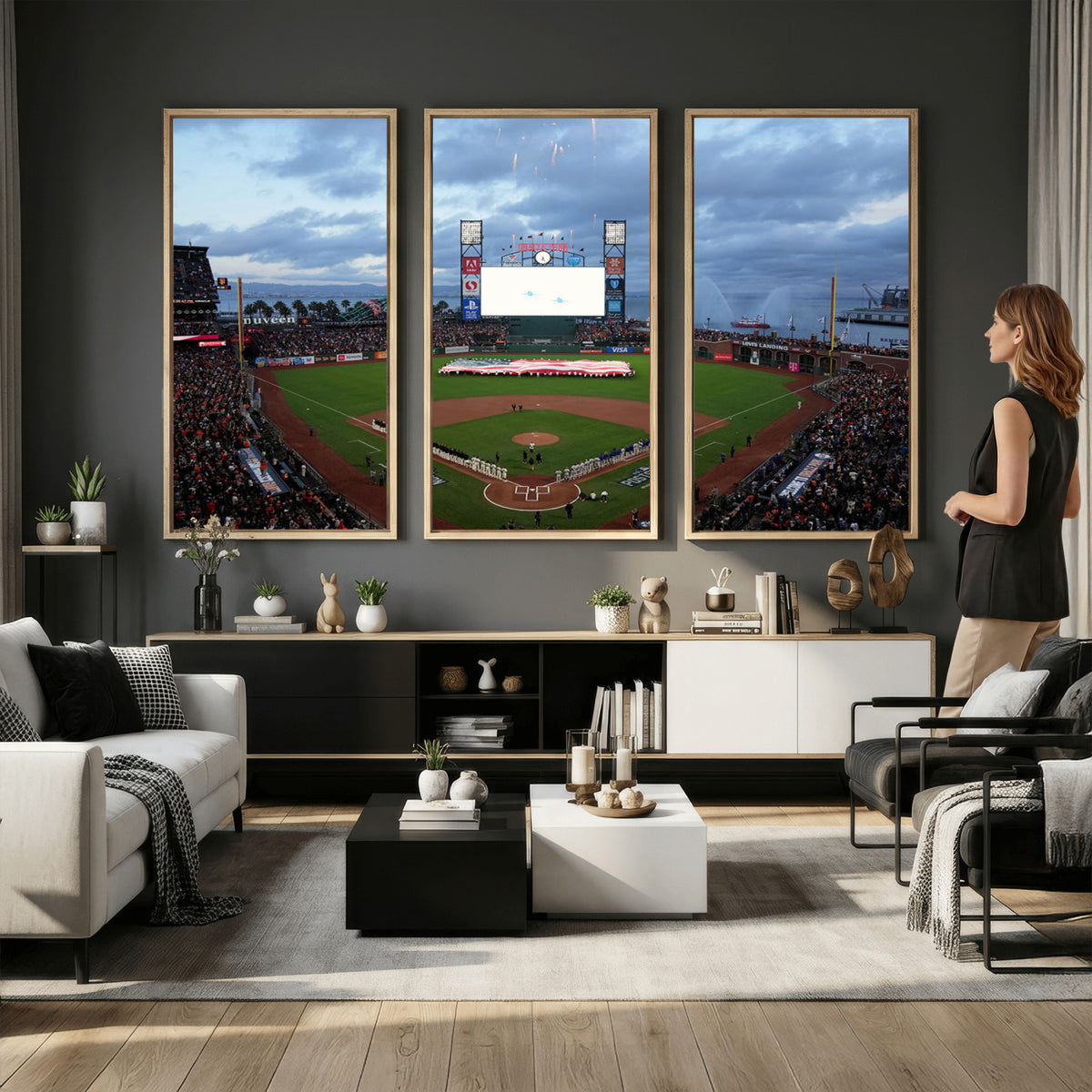 44631-MGV-CV-36X24 - Oracle Park San Francisco Giants Wall Art | Oracle Park Stadium Canvas Print