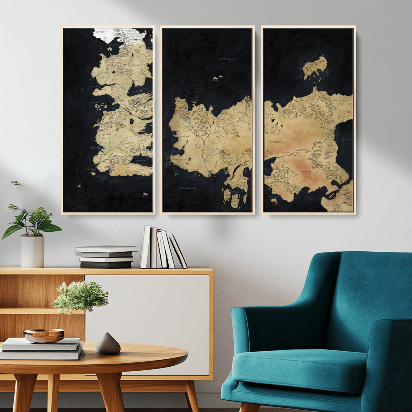 MGV-FC-48X32-3P - Push Pin World Map Canvas Print – Framed Wall Art for Couples to Track Their Travels – Anniversary