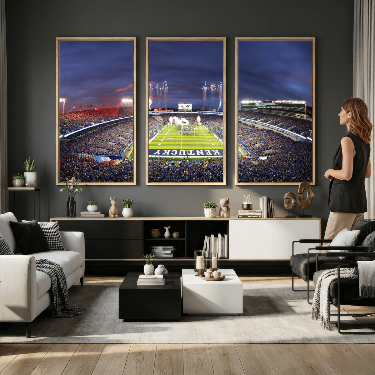 26008-MGV-CV-36X24 - Kroger Field Canvas Wall Art, Kentucky Stadium Wall Art