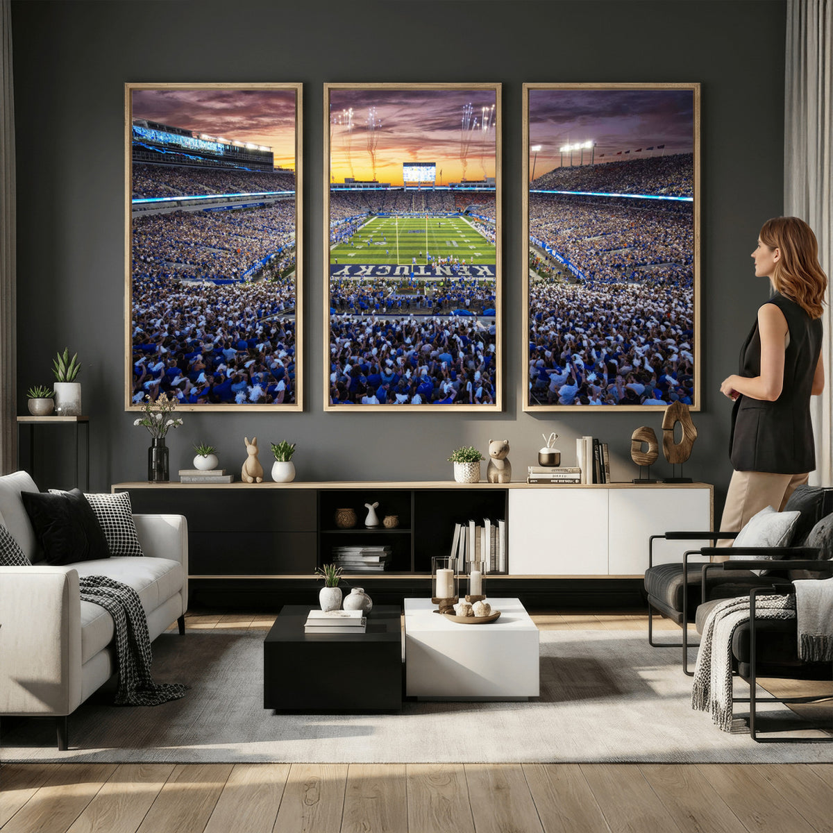 78524-MGV-CV-36X24 - Kroger Field Wall Art Print, Kentucky Stadium Wall Art