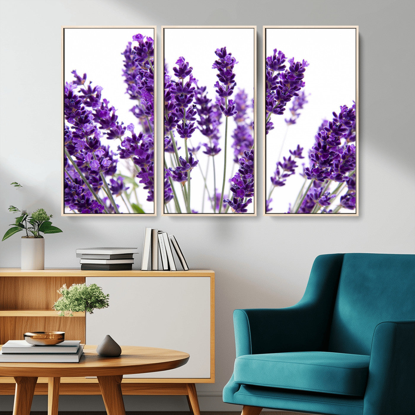 MGV-FC-48X32-3P - Lavender Flower Wall Art Canvas Print
