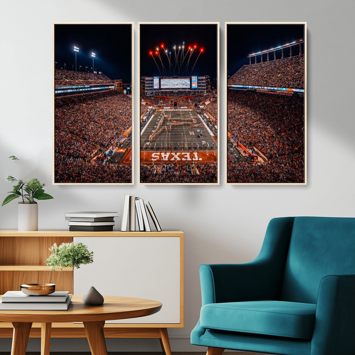 MGV-FC-48X32-3P - Texas Memorial Stadium Wall Art Canvas Print