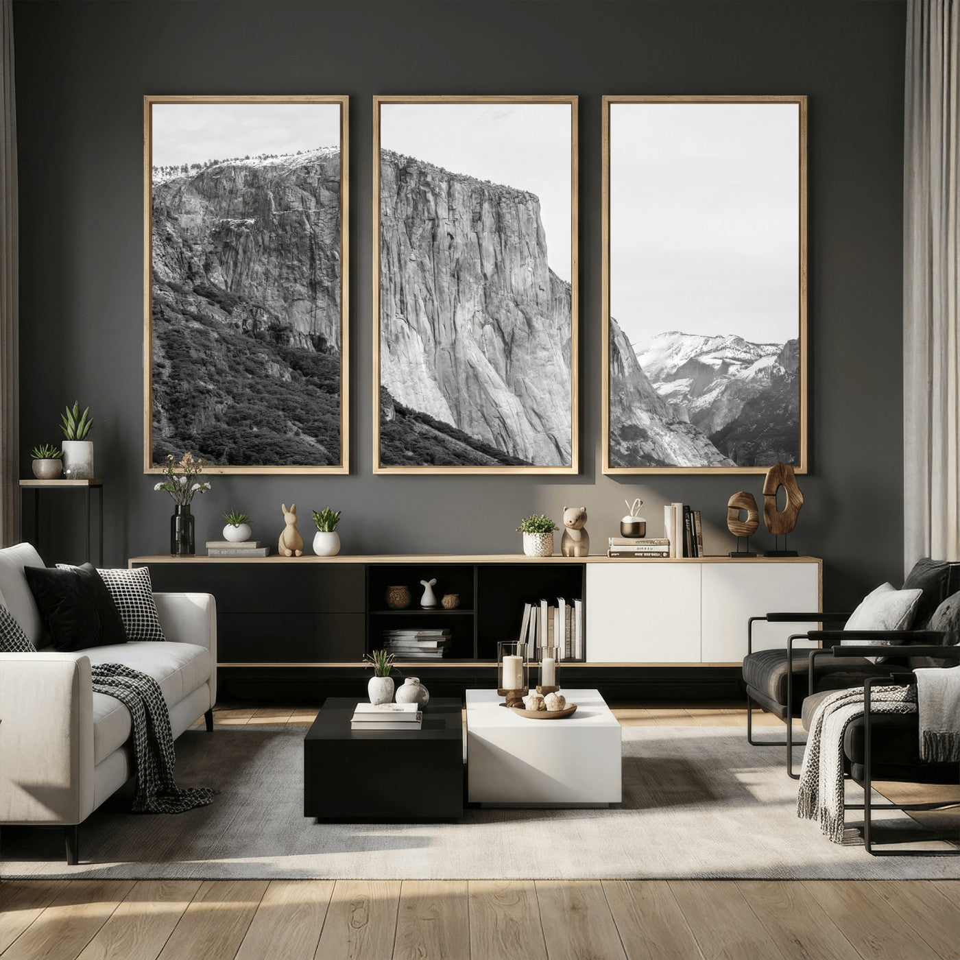 39393420-MGV-CV-36X24 - El Capitan Yosemite Mountain Wall Art – Yosemite Cliff Canvas Print, Rugged Terrain and Timeless Wilderness Decor for Office, Living Room or Cabin