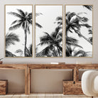 46641801-MGV-CV-40X27-Palm Wall Art Canvas Print, Framed Tropics Art Picture Print, Monochrome Perfect Minimalist Decor