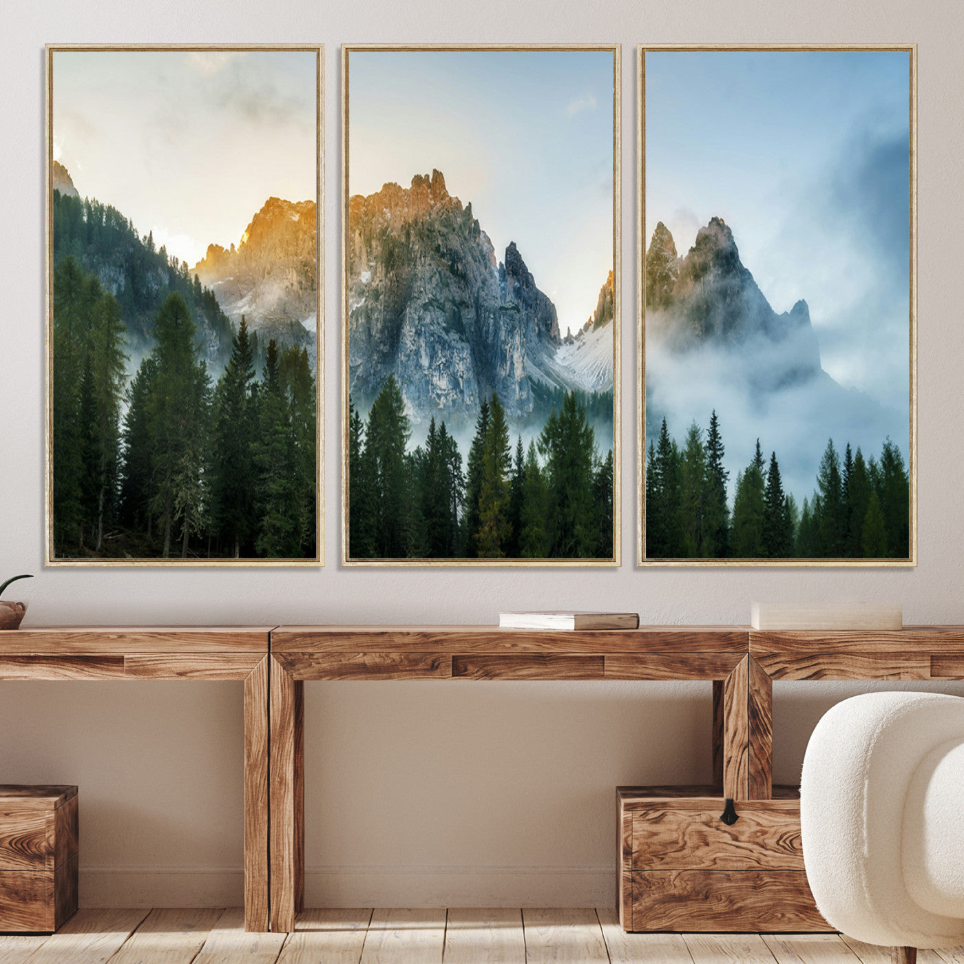21145440-MGV-CV-36X24-Wilderness Wall Art - Framed Nature Landscape Decor, Mountain Wall Art Canvas Print, Framed Nature Landscape Decor Art