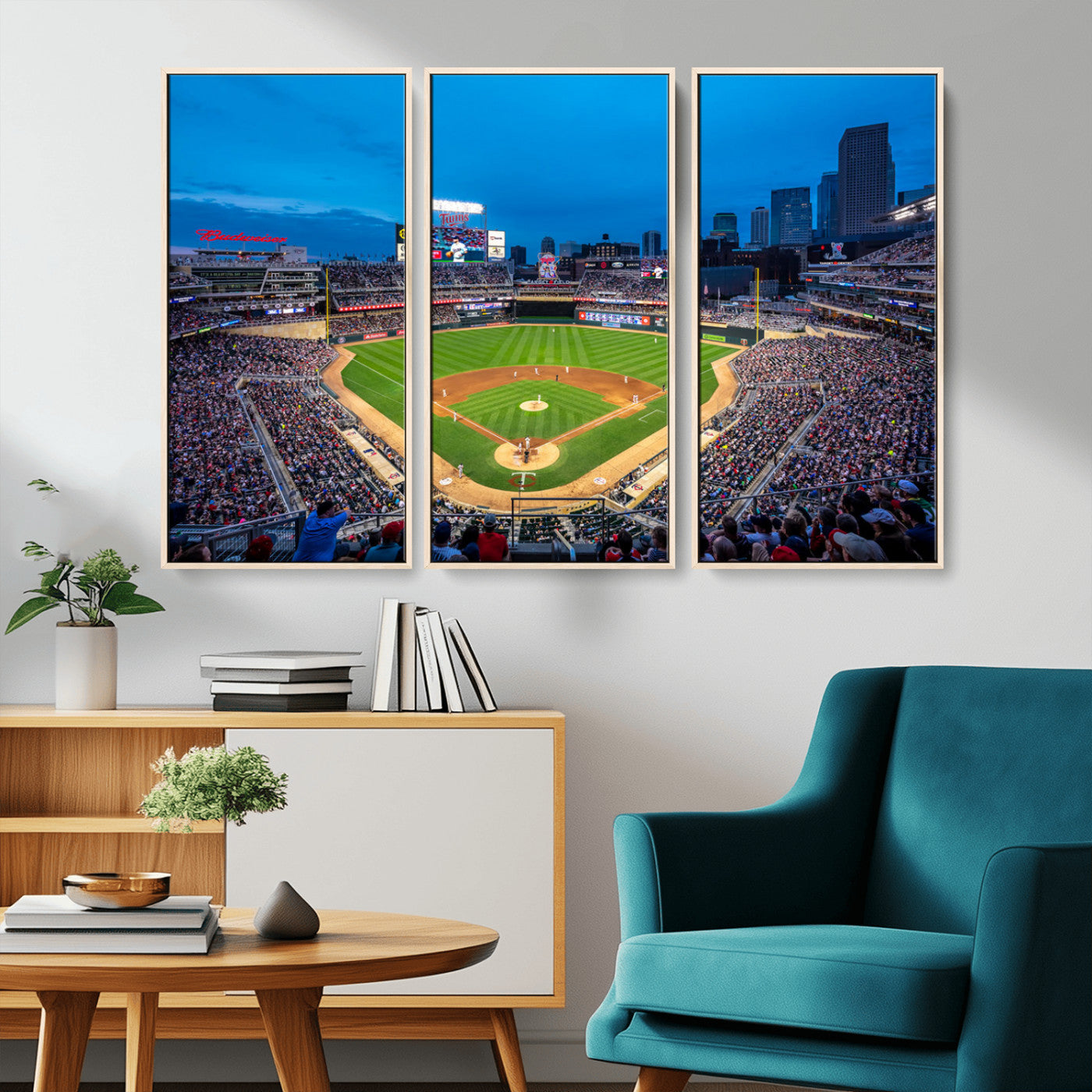 MGV-FC-48X32-3P - Target Field Stadium Wall Art - Minnesota Twins Baseball Print