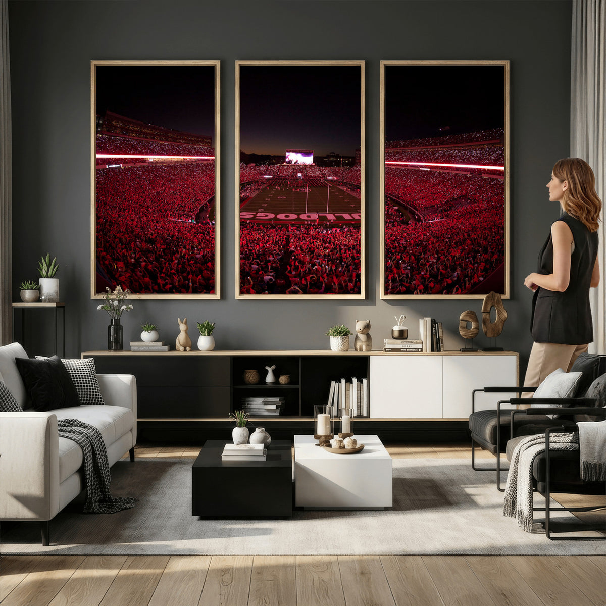 38331045-MGV-CV-36X24 - Dooley Stadium Wall Art, Sports Arena Canvas Print, Dooley Field Sanford Stadium