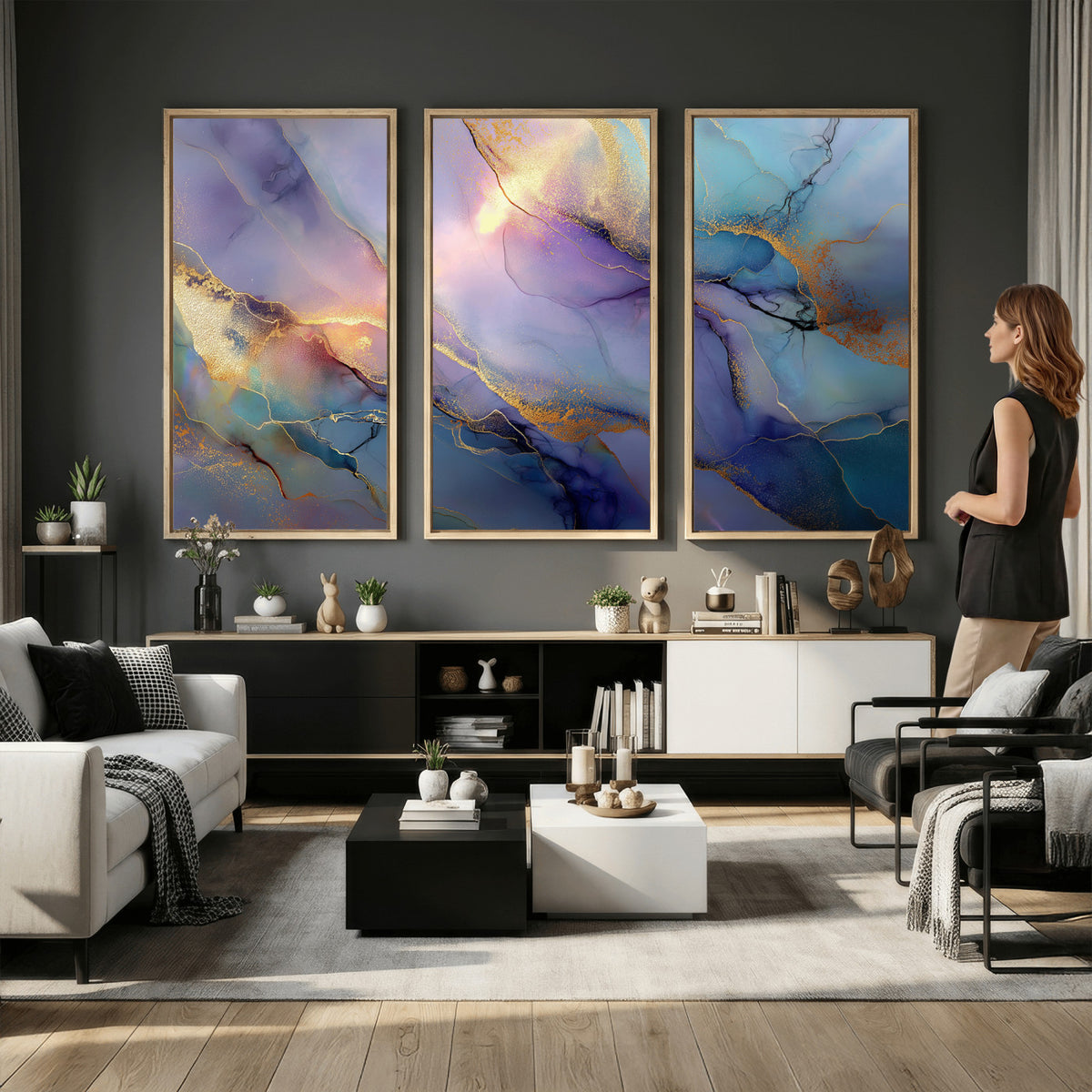 50939878-MGV-CV-36X24 - Colorful Abstract Canvas Wall Art Print, Vibrant Popup Color Art Print