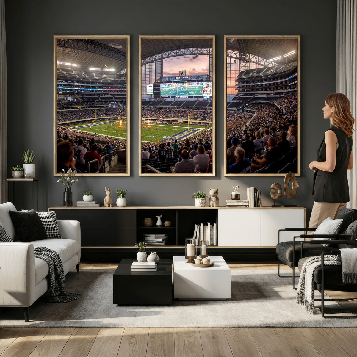 61524160-MGV-CV-36X24 - Stadium Wall Art Canvas Print