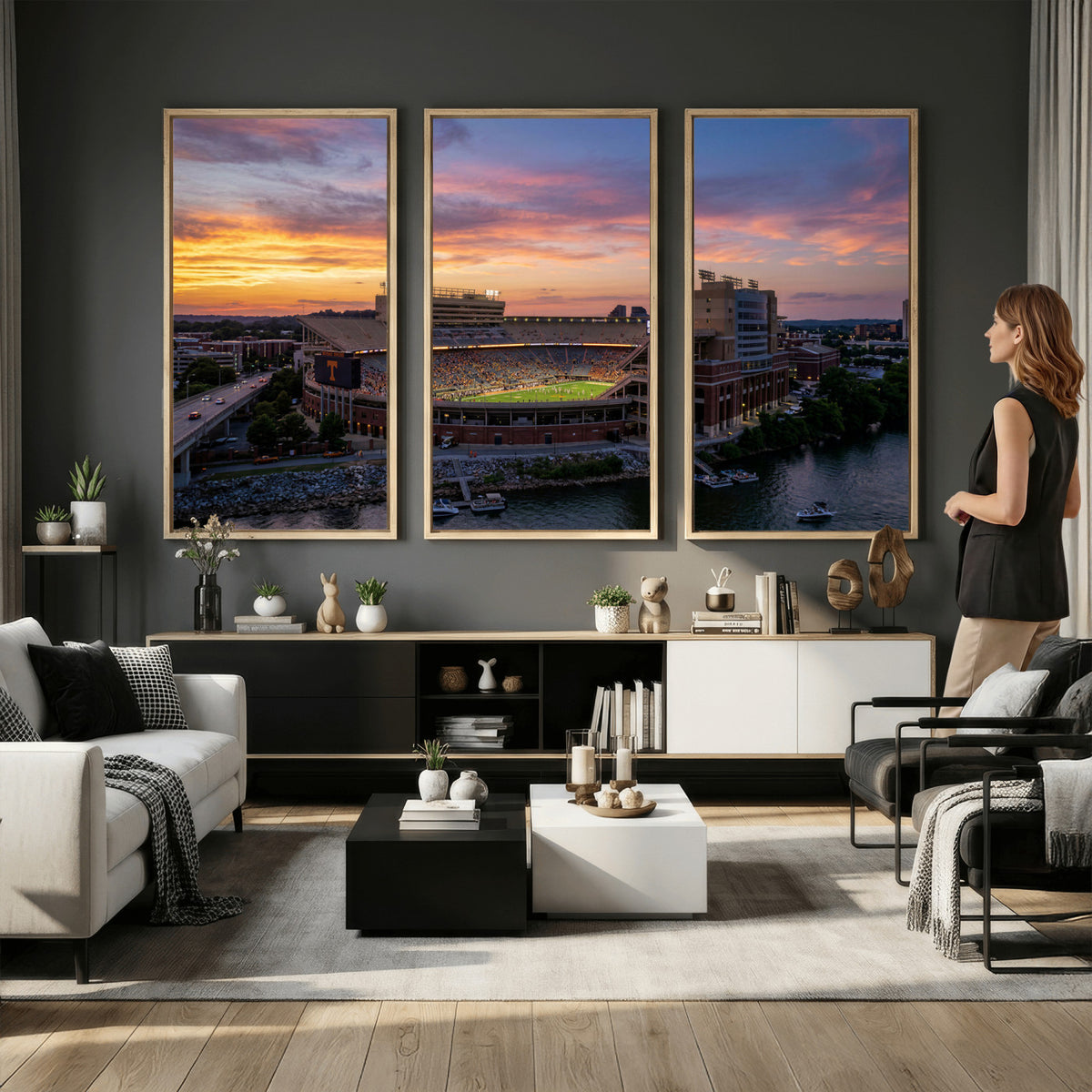 61093642-MGV-CV-36X24 - Stadium Wall Art Canvas Print