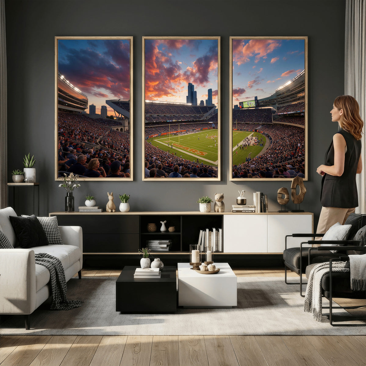 21104528-MGV-CV-36X24 - Stadium Wall Art Canvas Print