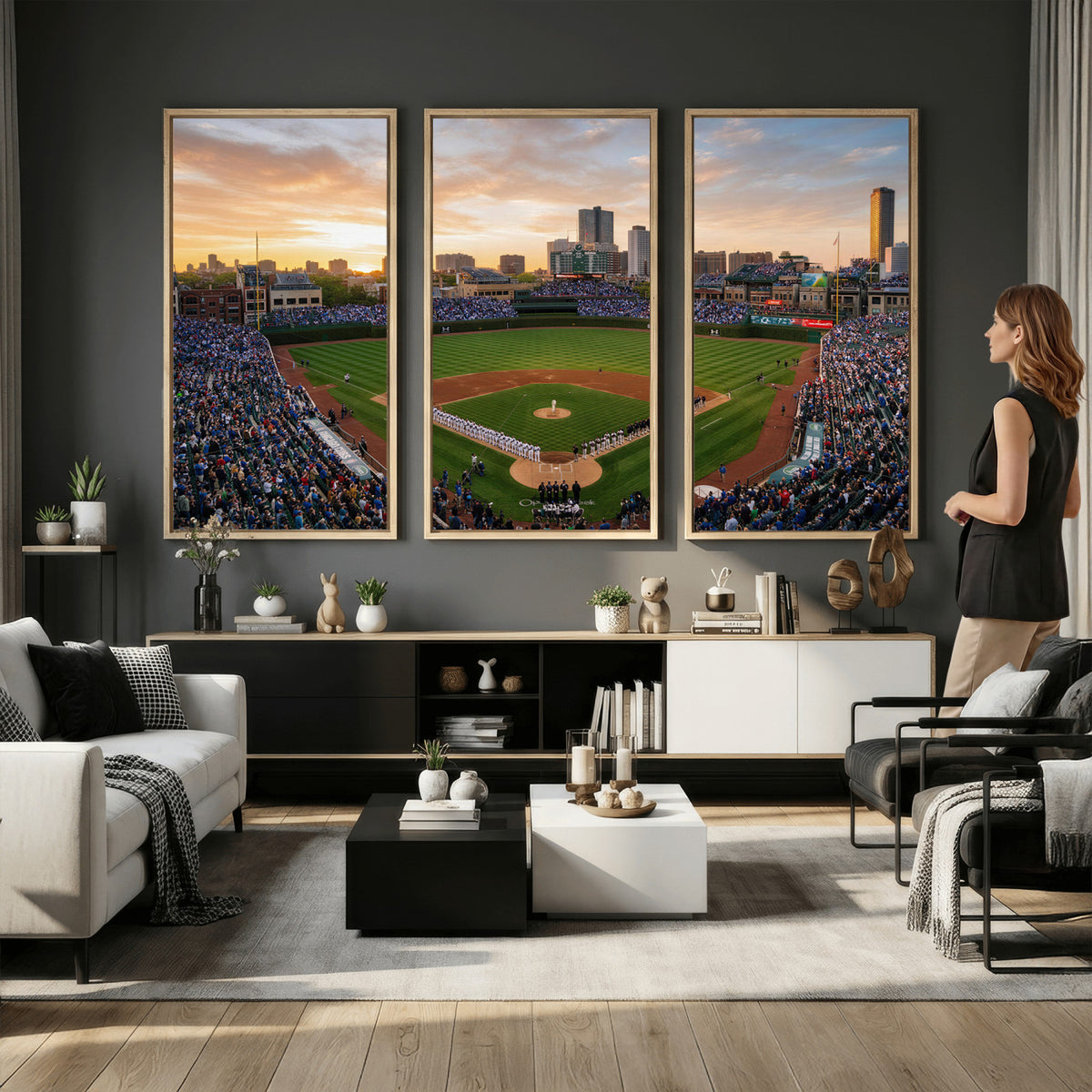 76885212-MGV-CV-36X24 - Stadium Wall Art Canvas Print