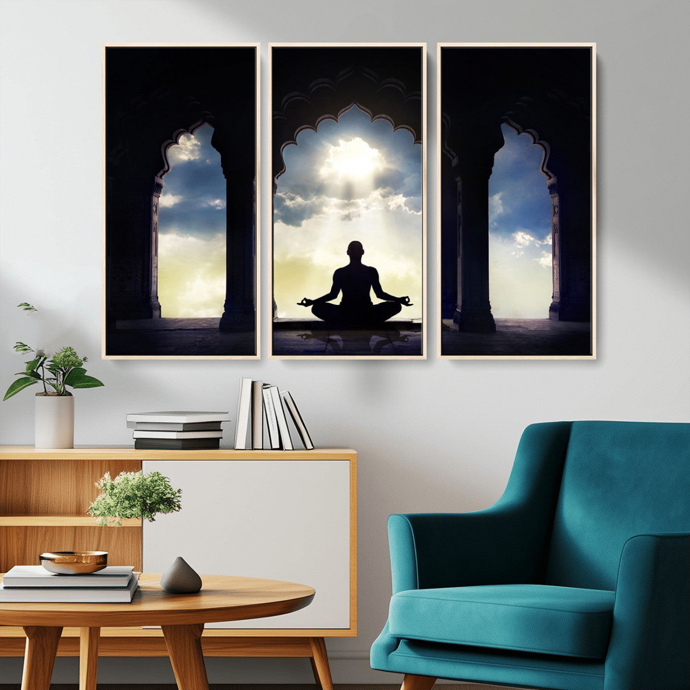 MGV-FC-48X32-3P - Women and Yoga Wall Art Canvas Print