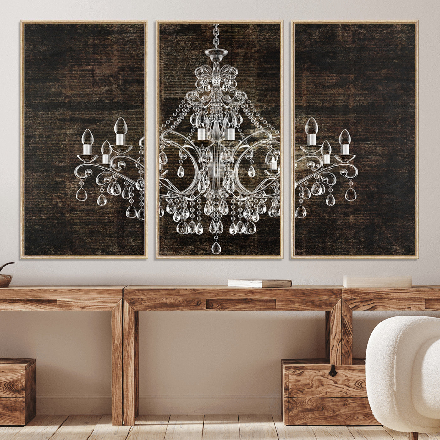 69434-MGV-CV-36X24-Rustic Chandelier Canvas Print