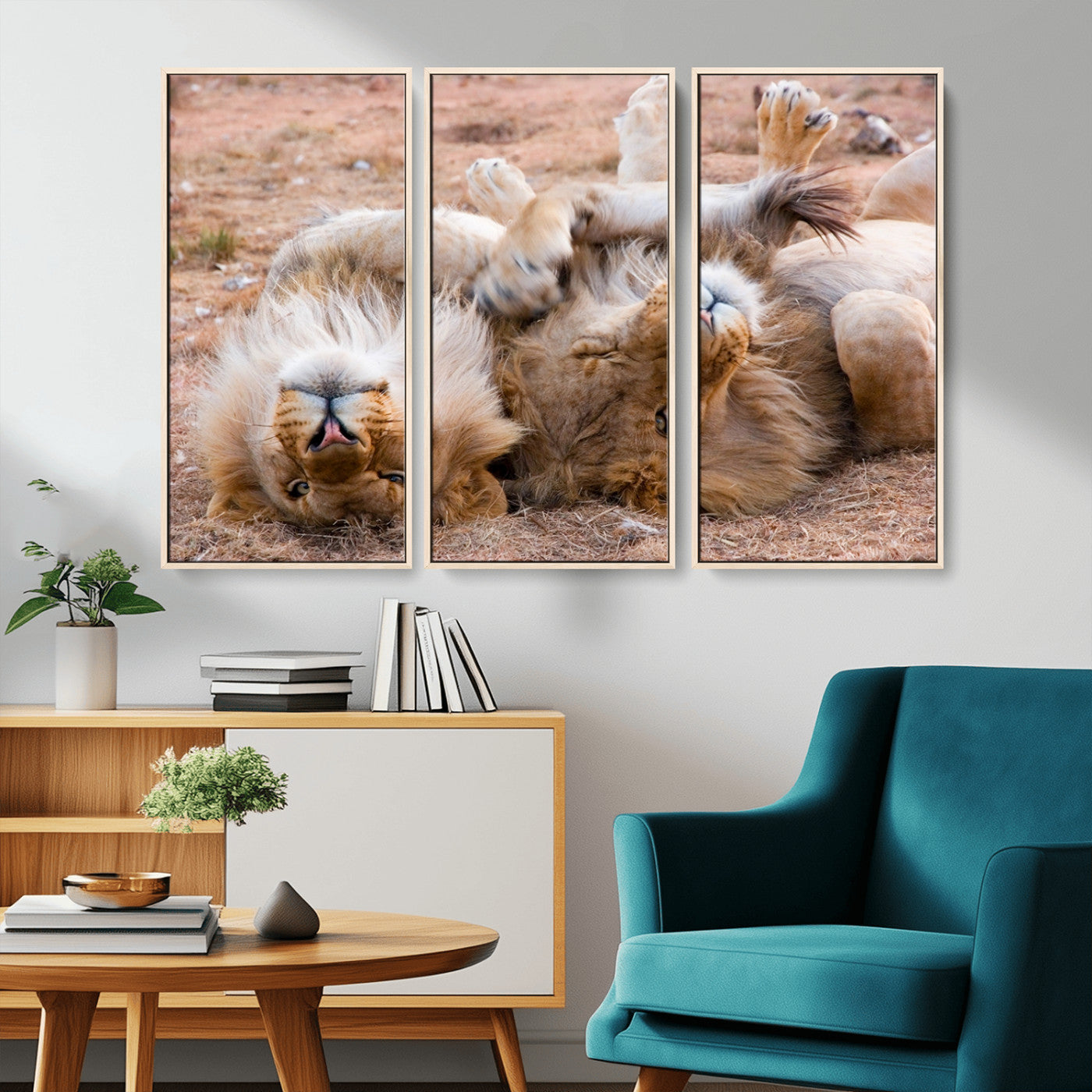 MGV-FC-48X32-3P - Animal Wall Art Lion Canvas Print