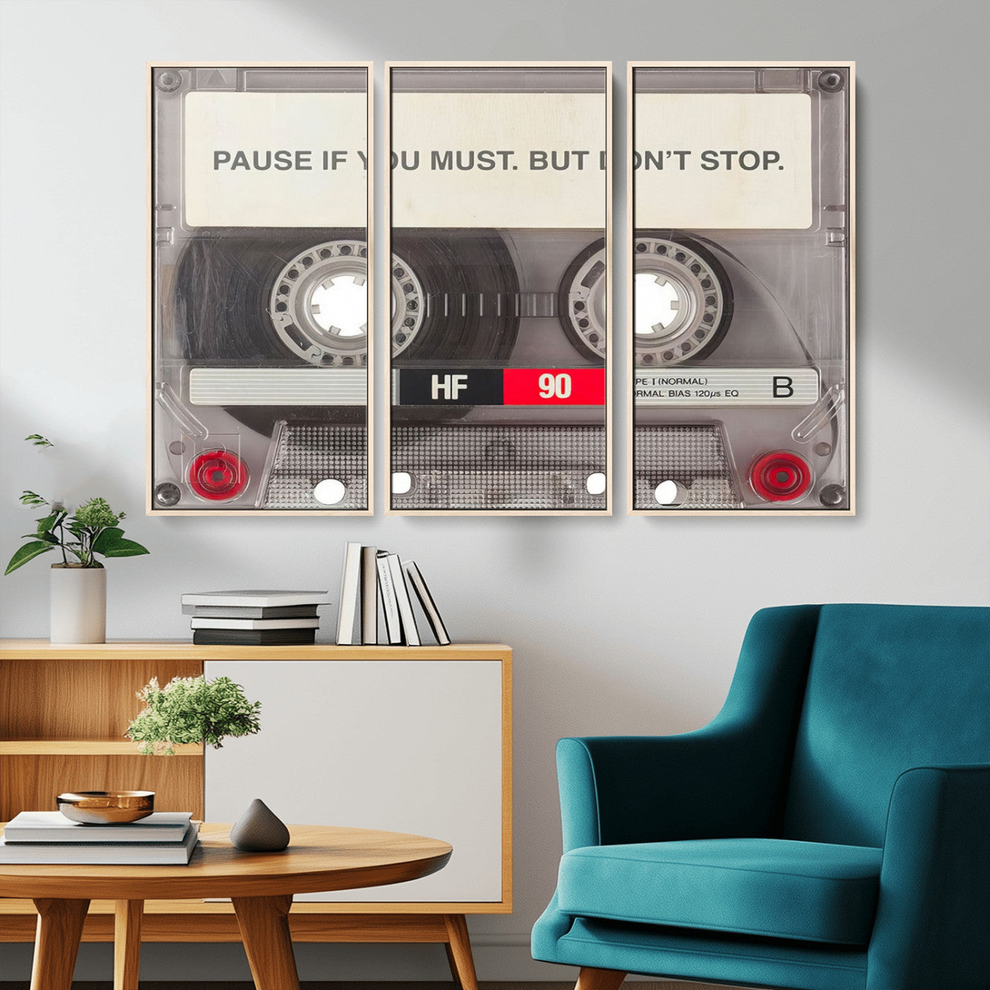 MGV-FC-48X32-3P - Music Cassette Iconic Wall Art Canvas Print
