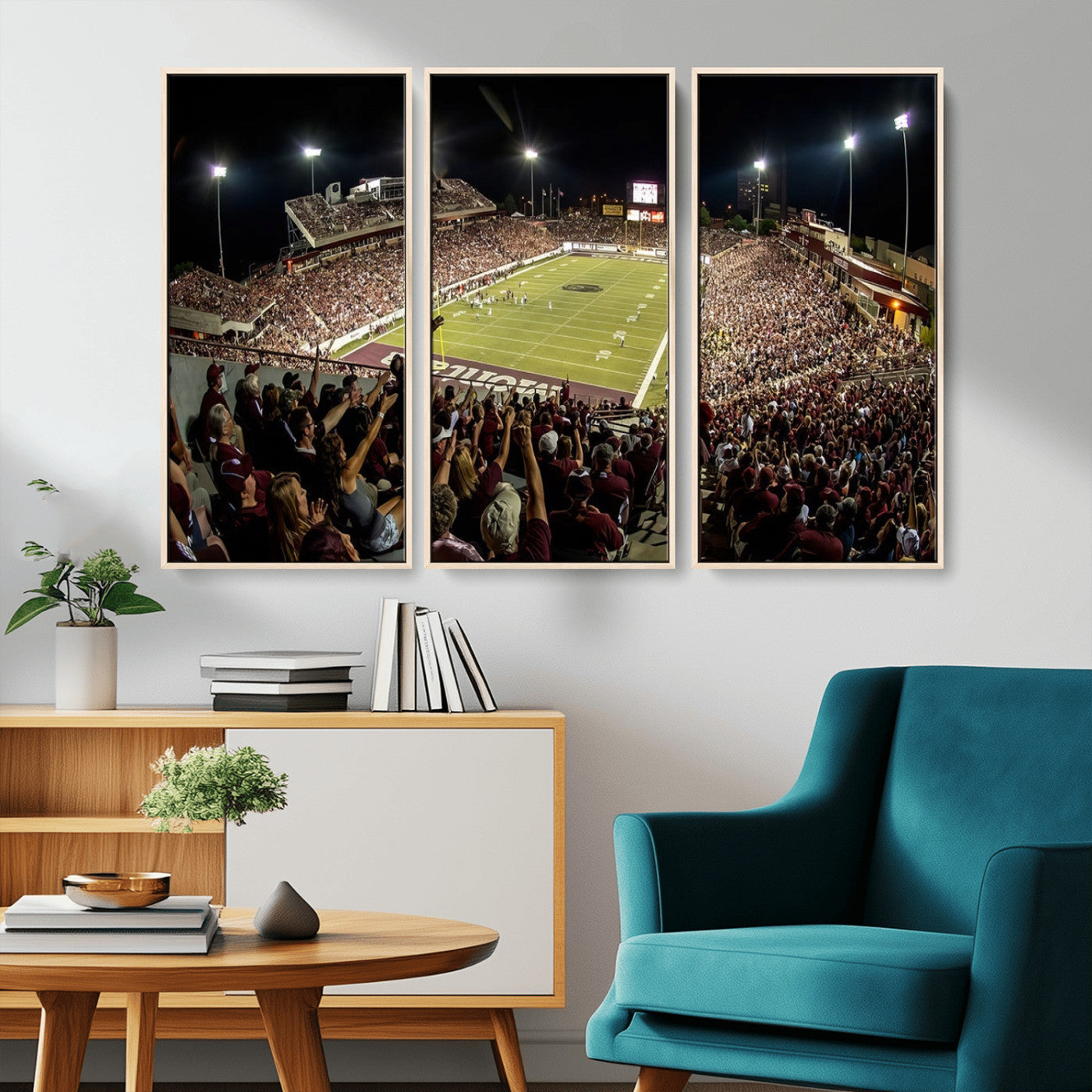 MGV-FC-48X32-3P - Washington-Grizzly Stadium Canvas Print, American Football Wall Art Canvas Print, Stadium Sport Wall