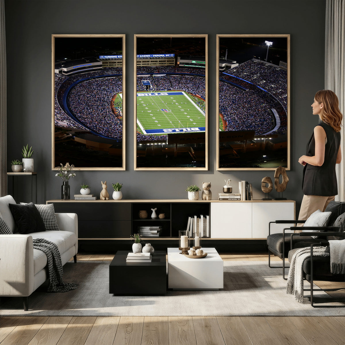 19030-MGV-CV-36X24 - Buffalo Bills NFL Football Team Print, Highmark Stadium