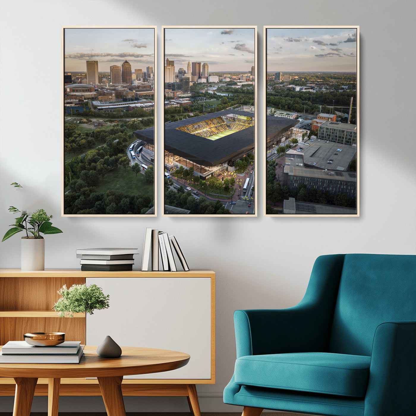 MGV-FC-48X32-3P - Columbus Crew Soccer Team Print - Columbus Crew Stadium Wall Art, Columbus Crew Soccer Wall Art