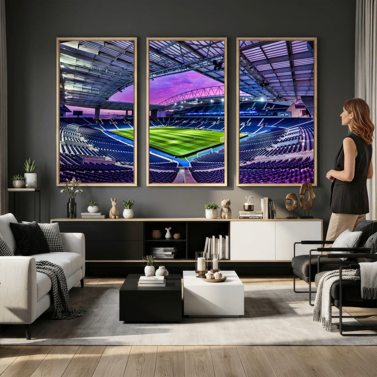 10851-MGV-CV-36X24 - FC Porto Soccer Team Print Canvas, Dragon Stadium Wall Art